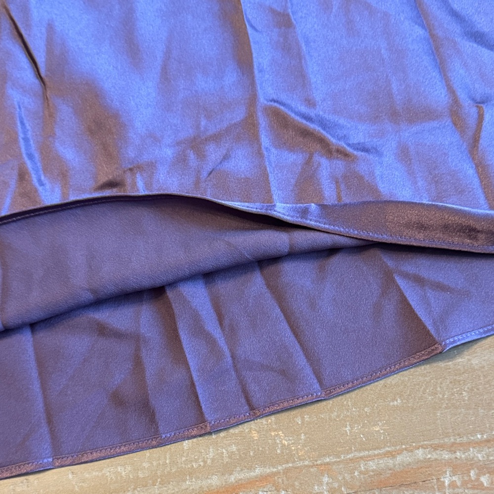 Victoria's Secret Lavender Satin Lace Slip Dress Lingerie - Large - Like New - Picture 14 of 14